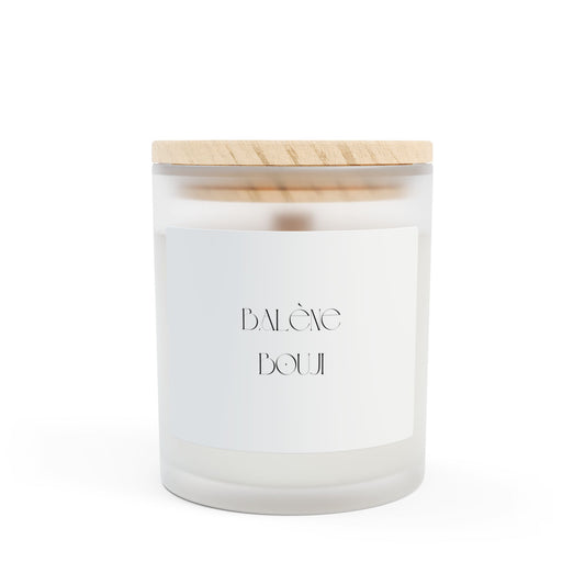 BALÈNE BOUJI Frosted Glass Candle - 11oz Aromatherapy Gift